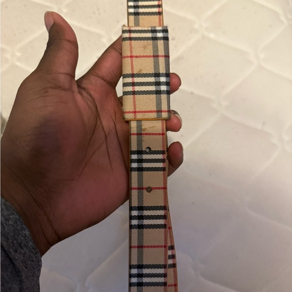 BURBERRY PATTERN BELT - Picture 1 of 2